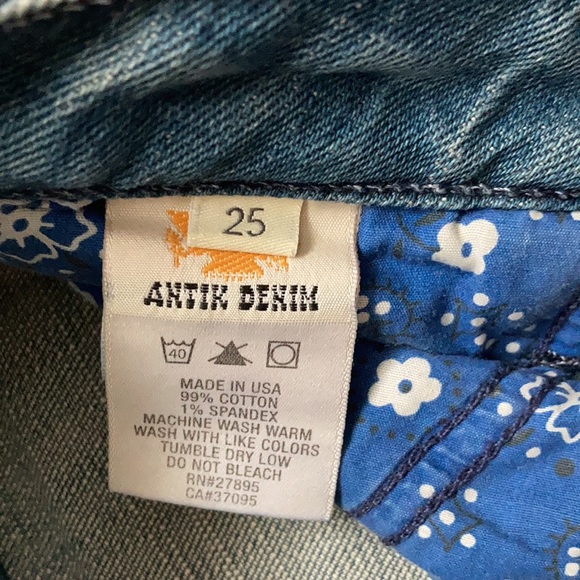 Antik Denim, size 25 boot cut jeans in medium/light blue. - Picture 5 of 9